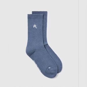 nwt oner active all day crew socks granite blue sz 2-5